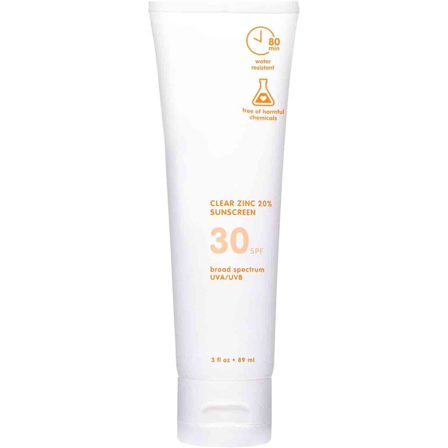 Mineral Sunscreen, SPF 30 Clear Zinc Oxide Baby Sunscreen