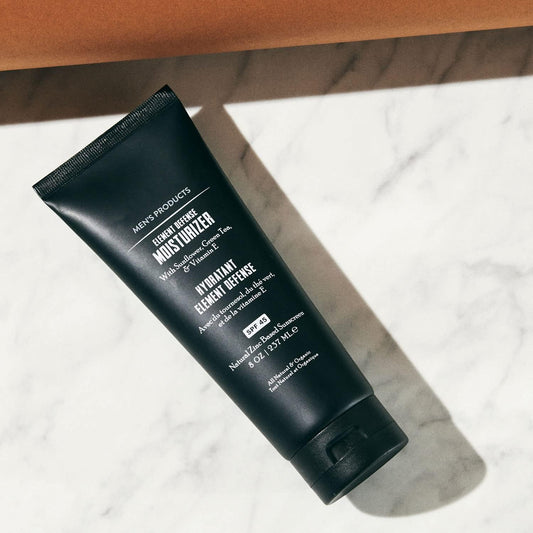 Mens's Element Defense Moistuirizer with SPF45 for Men, Natural & Organic, zinc SPF45 sunscreen, hydrates and protects skin against UVA/UVB rays, 8 oz, unscented