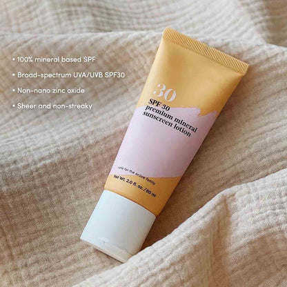 Mineral Sunscreen SPF 30: Baby-Safe Whole-Family