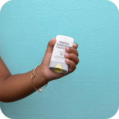 Mineral Sunscreen Face Stick - SPF 50 - UVA/UVB Face and Body Protection - Fragrance Free – Safe for Sensitive Skin