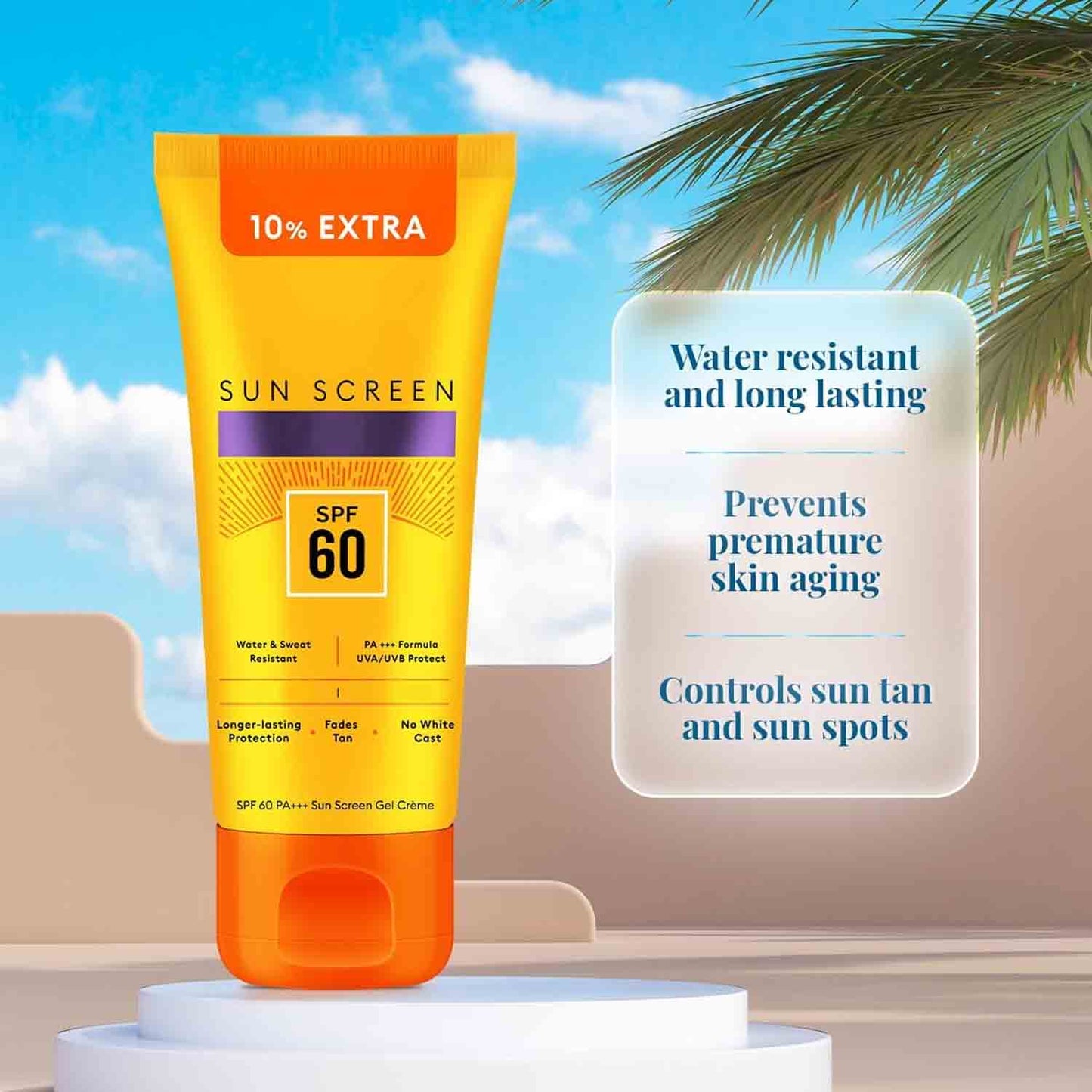Water Resistant Sunscreen Gel