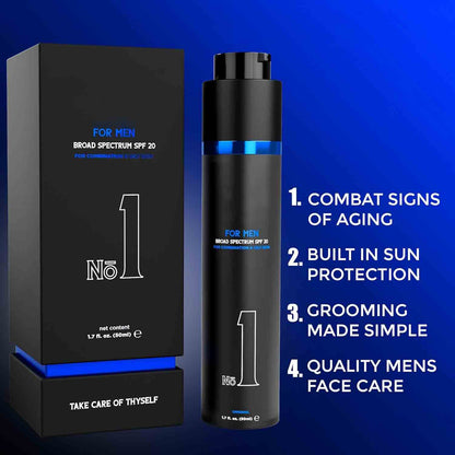 Day Gel Moisturizer for Face, SPF 20, Sunscreen & Moisturizer for Men