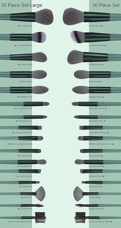 Makeup Brushes 22 Pcs Makeup Kit,Foundation Brush Eyeshadow Brush Make up Brushes Set (Green, 22 Piece Set Large)
