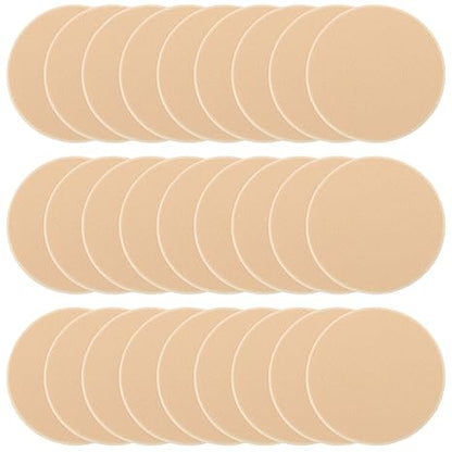 25 Pcs Women's Round Soft Makeup Beauty Eye Face Foundation Blender Facial Smooth Powder Puff Cosmetics Blush Applicators Sponges Use for Dry and Wet