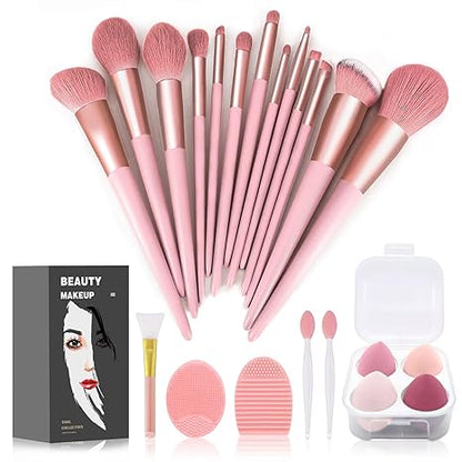 Makeup Brushes 22 Pcs Makeup Kit,Foundation Brush Eyeshadow Brush Make up Brushes Set (Green, 22 Piece Set Large)