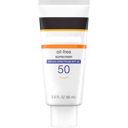 Clear Face Liquid Lotion Sunscreen for Acne-Prone Skin, Broad Spectrum SPF 50 UVA/UVB Protection