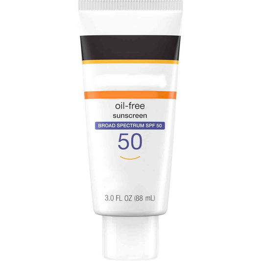 Clear Face Liquid Lotion Sunscreen for Acne-Prone Skin, Broad Spectrum SPF 50 UVA/UVB Protection